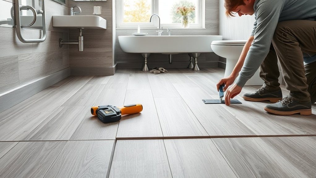 Bathroom Flooring Installation in Roehampton